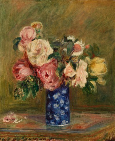 バラの花束 作： Pierre Auguste Renoir