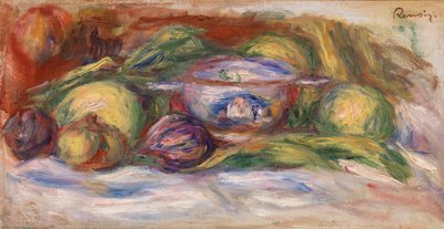 ボウル、イチジク、リンゴ 作： Pierre Auguste Renoir