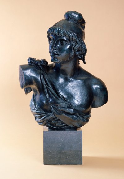ひげのあるパリの胸像、1915 作： Pierre Auguste Renoir