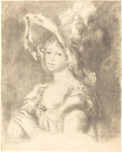 若い女性の胸像 若い女性の胸像、1892 年。 作： Pierre Auguste Renoir