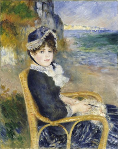 海岸沿い、1883年 作： Pierre Auguste Renoir