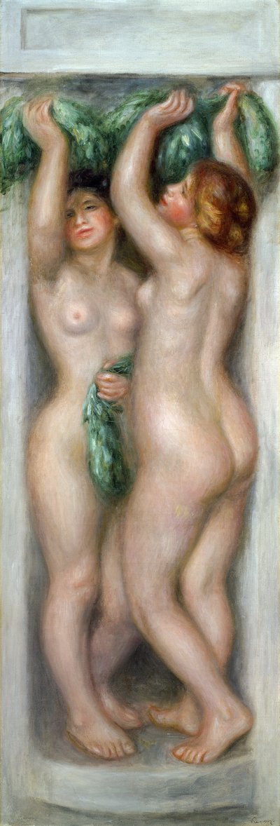 カリアティード、1910年頃（パネルに油彩） 作： Pierre Auguste Renoir