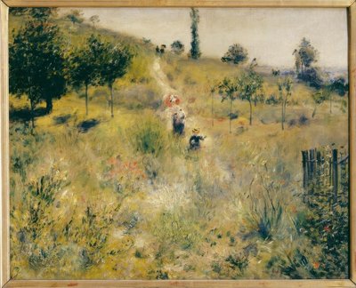背の高い草の上向きの道 作： Pierre Auguste Renoir
