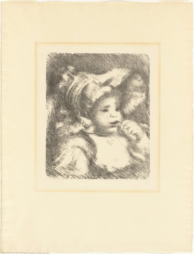 ビスケットを持った子供（ジャン・ルノワール） 作： Pierre Auguste Renoir