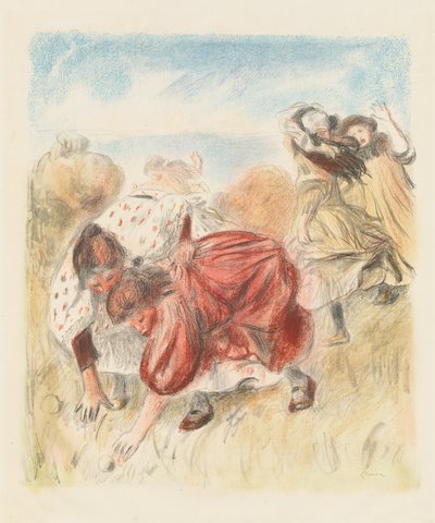 ボールで遊ぶ子供たち ボールで遊ぶ子供たち、1900 年。 作： Pierre Auguste Renoir