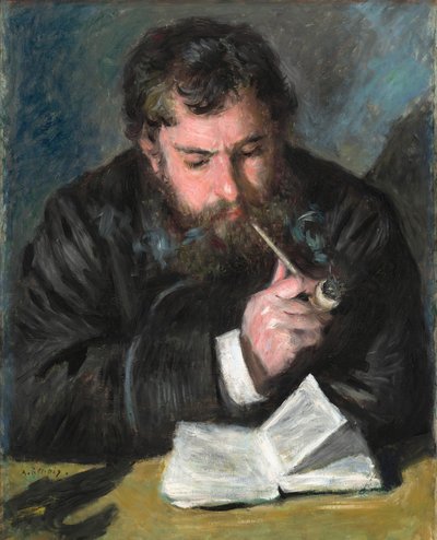 クロード・モネ、1872年。 作： Pierre Auguste Renoir