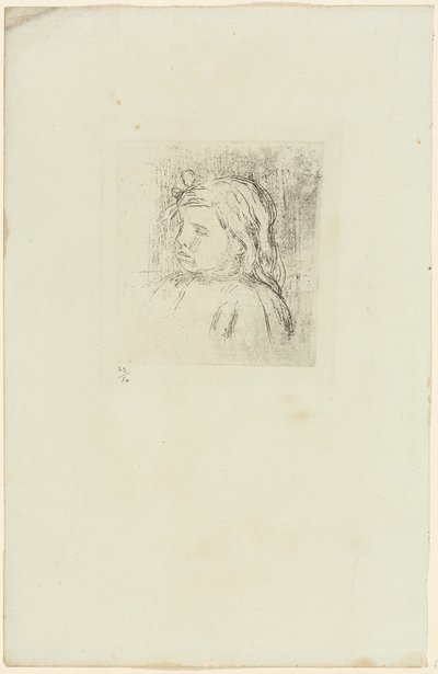 クロード・ルノワールは左に 4 分の 3 回転した 作： Pierre Auguste Renoir