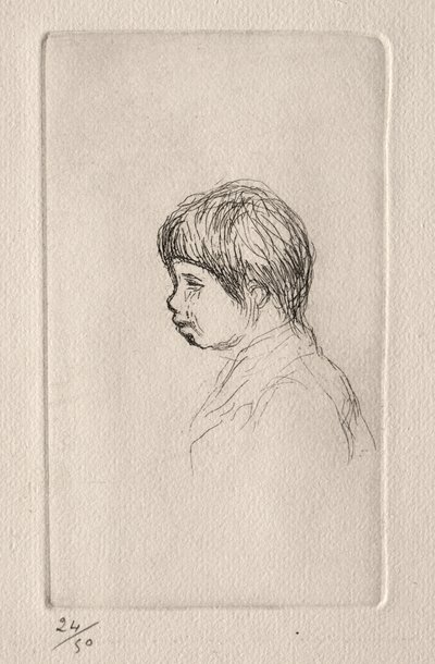クロード・ルノワール、プロフィール。 作： Pierre Auguste Renoir