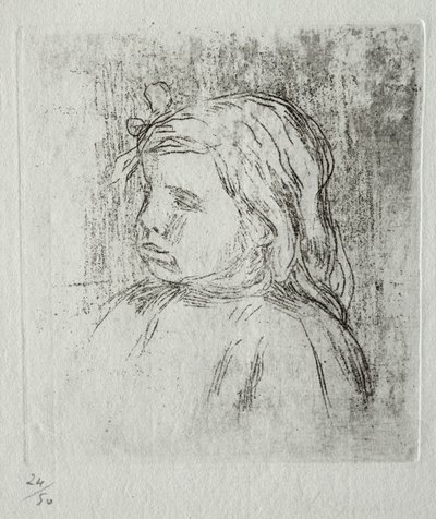 クロードルノワール、左に4分の3、1908年。 作： Pierre Auguste Renoir