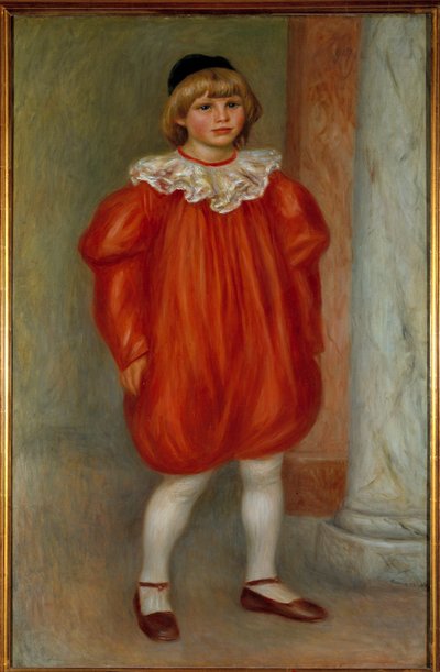 Claude Renoir en clown ピエール・オーギュスト・ルノワール（1841-1919）の絵画 1909年 日。0,77x1,2 m Paris, musee de l