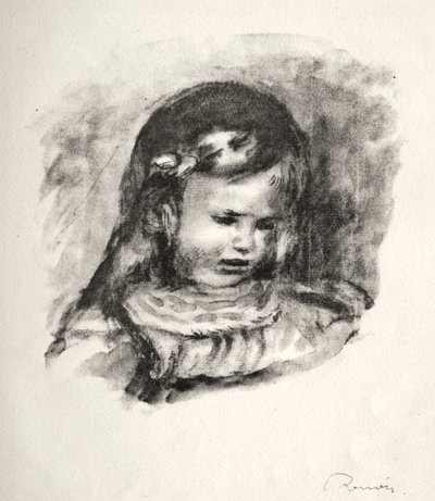 クロードルノワール、頭を下げた、1904年。 作： Pierre Auguste Renoir