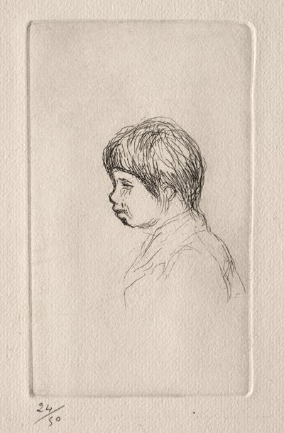 アーティストの息子、クロード・ルノワールのプロフィール 作： Pierre Auguste Renoir