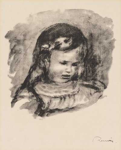 頭を下げるクロード・ルノワール 作： Pierre Auguste Renoir