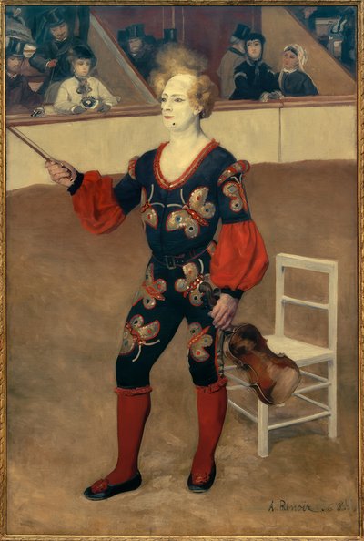 サーカスのピエロ 作： Pierre Auguste Renoir