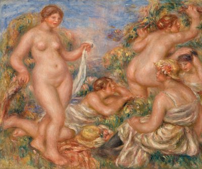 コンポジション、ファイブ・ベイザーズ 作： Pierre Auguste Renoir
