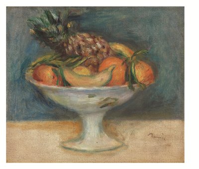 フルーツ・ボウル 1890年頃（キャンバスに油彩） 作： Pierre Auguste Renoir