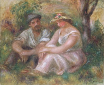 カンバセーション」1912年 作： Pierre Auguste Renoir