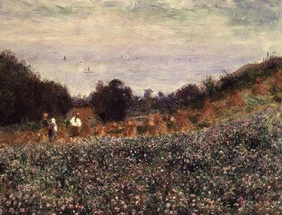 ベルンバルの田園風景 作： Pierre Auguste Renoir