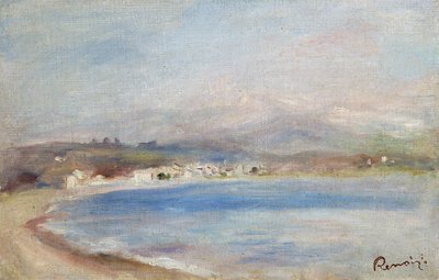 クロ・ド・カーニュ、海、山、1910年頃（キャンバスに油彩） 作： Pierre Auguste Renoir