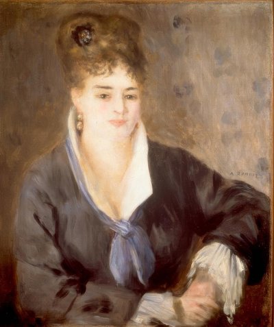 黒の女性 作： Pierre Auguste Renoir