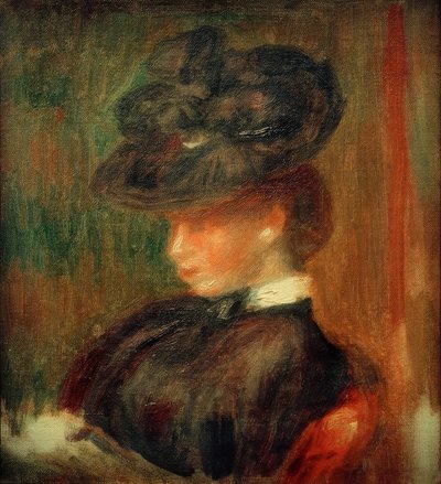 帽子の女 作： Pierre Auguste Renoir