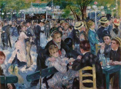 ル・ムーラン・ド・ラ・ギャレットで踊ろう 作： Pierre Auguste Renoir