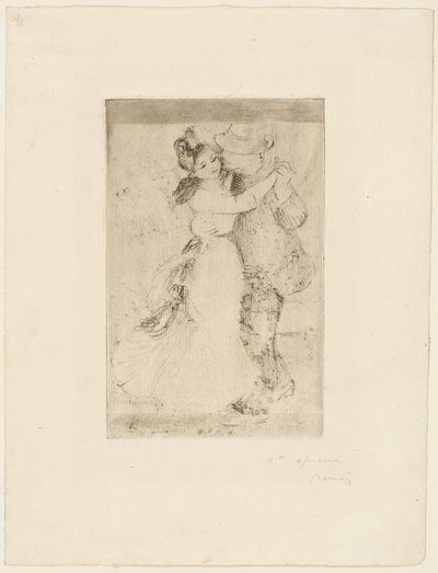田舎で踊る 作： Pierre Auguste Renoir