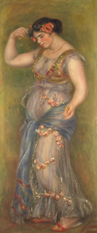カスタネットと踊る少女 作： Pierre Auguste Renoir