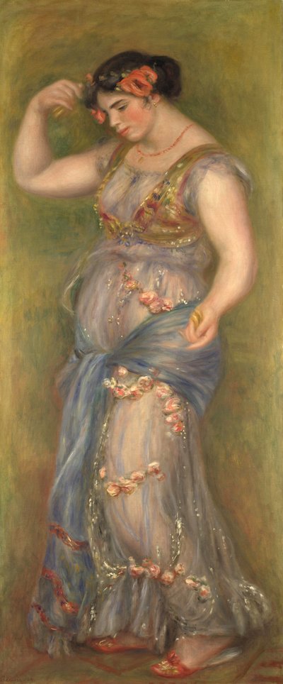 カスタネットと踊る少女、1909 作： Pierre Auguste Renoir