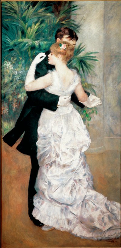 街で踊る 作： Pierre Auguste Renoir