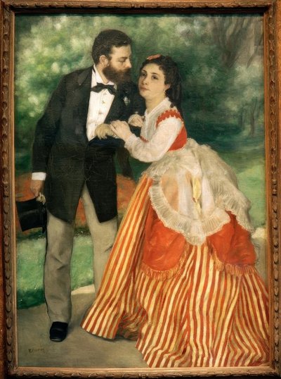 シスレー夫婦 作： Pierre Auguste Renoir