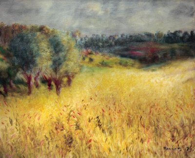 トウモロコシ畑 作： Pierre Auguste Renoir