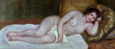 横になっている裸の女性 作： Pierre Auguste Renoir