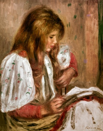白の少女 作： Pierre Auguste Renoir