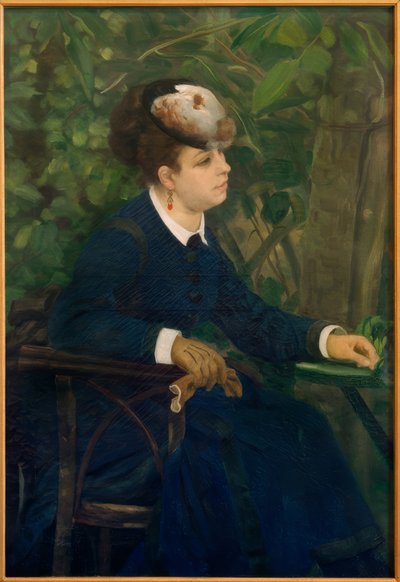 庭の女 作： Pierre Auguste Renoir