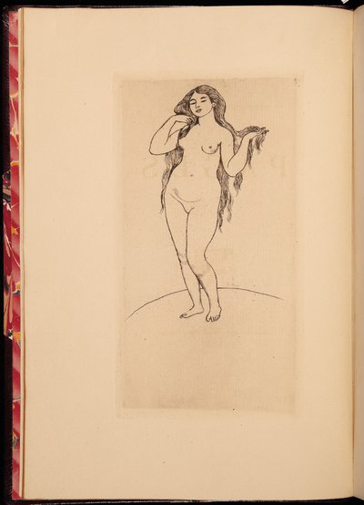 ステファンマラルム作の作品集の前編、1891年 作： Pierre Auguste Renoir