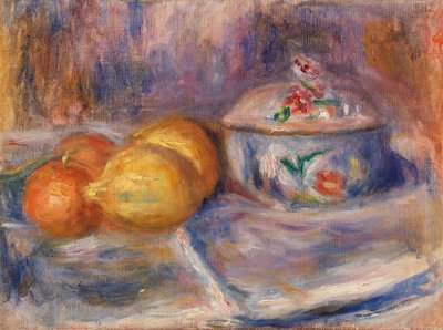 フルーツとボンボニエール 作： Pierre Auguste Renoir