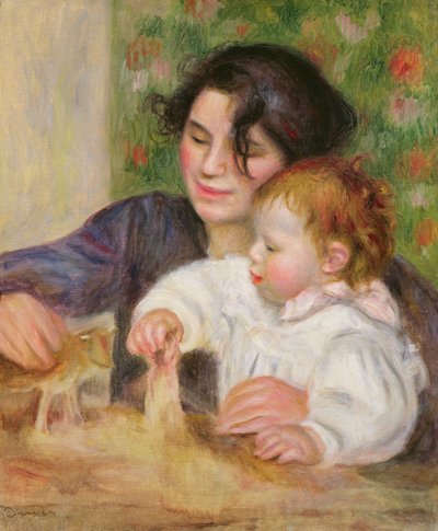 ガブリエルとジャン、1895-6年頃（キャンバスに油彩） 作： Pierre Auguste Renoir