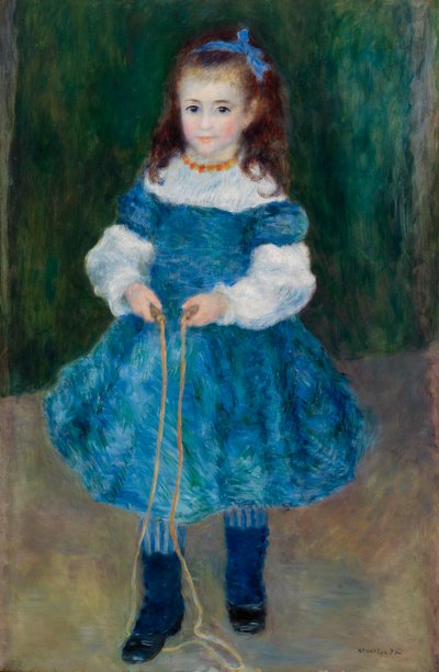 なわとびの少女（デルフィーヌ・ルグランの肖像） 作： Pierre Auguste Renoir