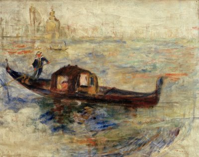 ヴェネツィアのゴンドラ 作： Pierre Auguste Renoir