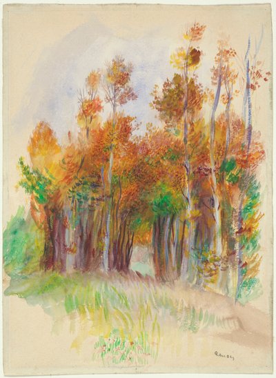 木立の木立 作： Pierre Auguste Renoir