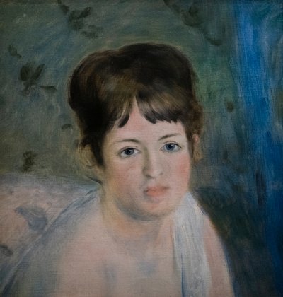女性の頭 作： Pierre Auguste Renoir