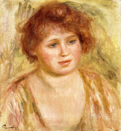 女性の頭、1919年 作： Pierre Auguste Renoir