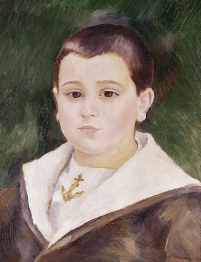 セーラー服の少年の頭 作： Pierre Auguste Renoir