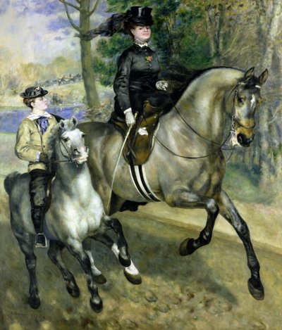 ボワ・ド・ブローニュの騎手 作： Pierre Auguste Renoir