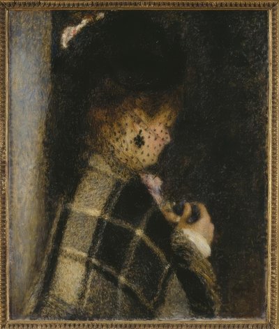 ベールを持つ若い女 作： Pierre Auguste Renoir