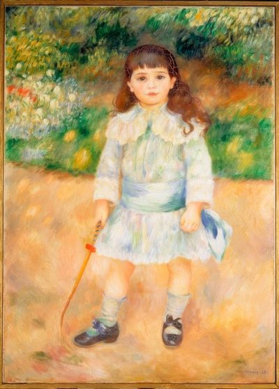 小さな鞭を持つ少年 作： Pierre Auguste Renoir
