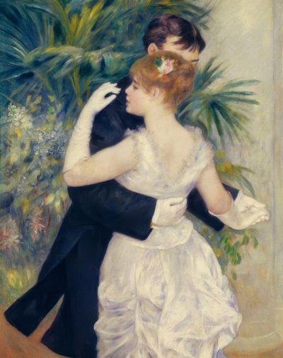 街で踊る 作： Pierre Auguste Renoir