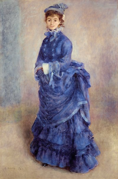 ラ・パリジェンヌ、ブルー・レディ 作： Pierre Auguste Renoir