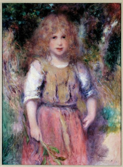 La petite bohemienne ピエール・オーギュスト・ルノワール（1841-1919）の絵画 1879年 個人蔵 作： Pierre Auguste Renoir